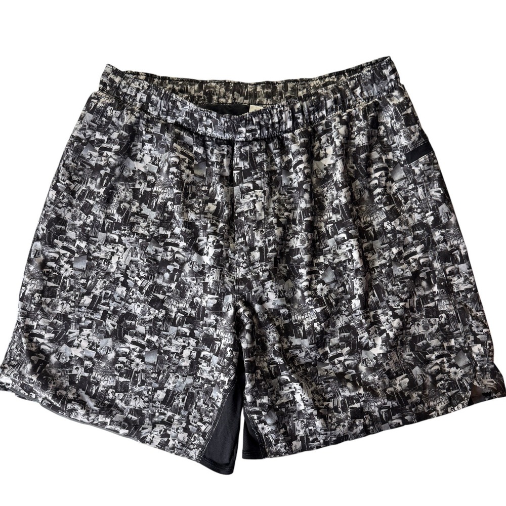Lululemon Special Edition Seawheeze Surge Shorts‎ Photo Mosaic Mens L Running